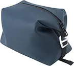 G-lock for easy strap adjustment,buckles also double as handles for carrying and hanging. Flat bottom design sits upright and open on countertops. Soft-shell folds down flat for easy storage in carry-on luggage or handbag